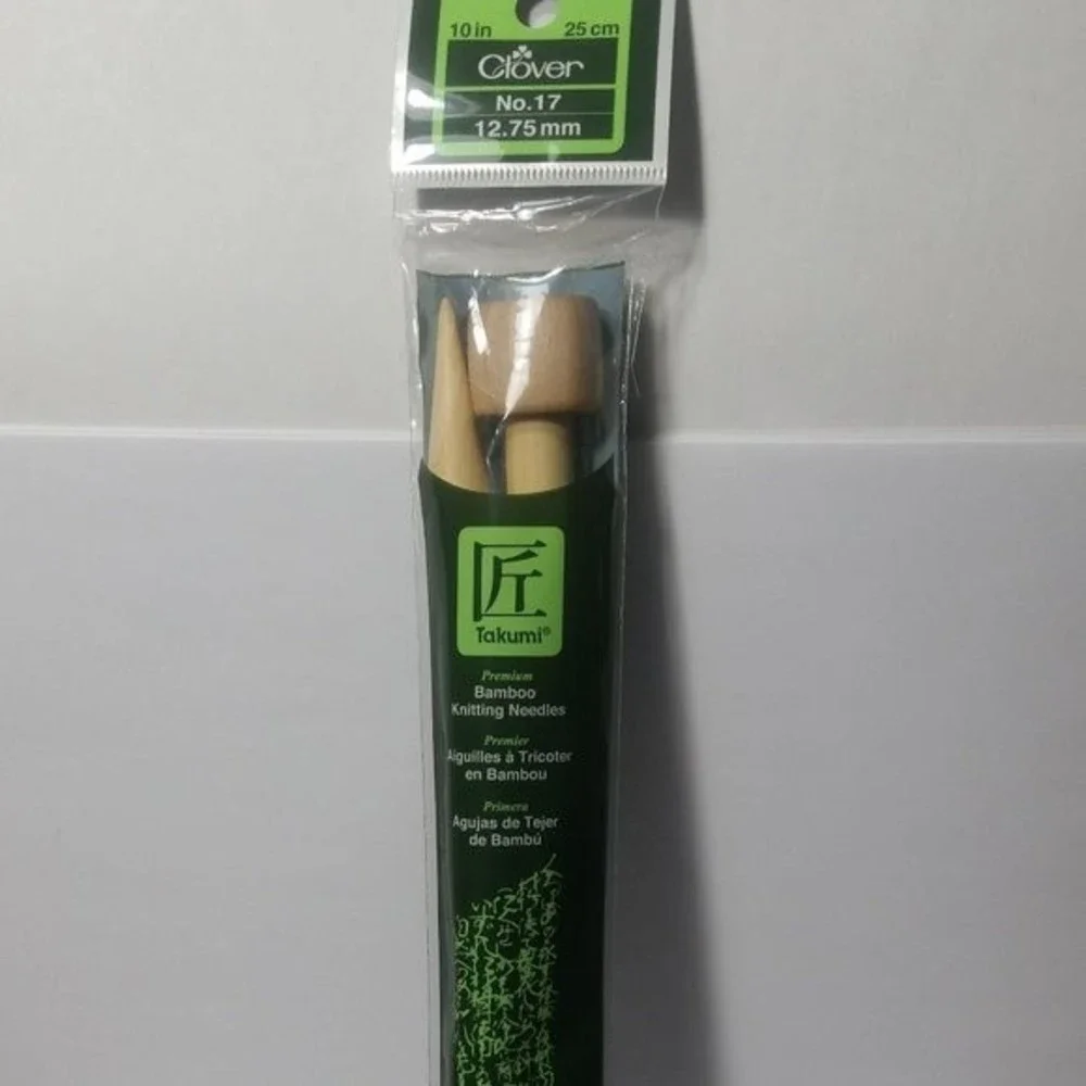 Bamboo Single Point Knitting Needles 10